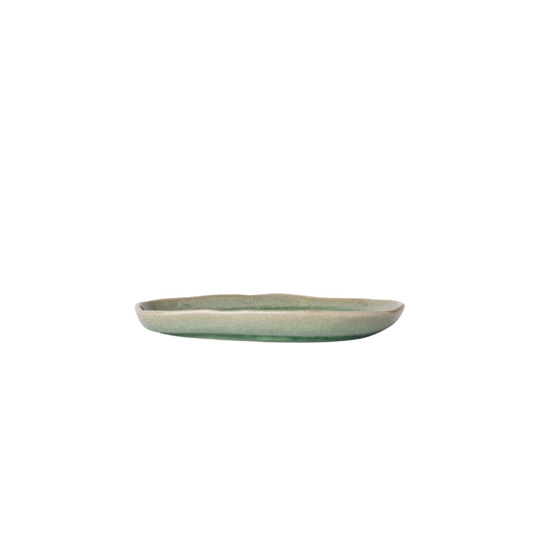 Saucer Arc Green Glaze