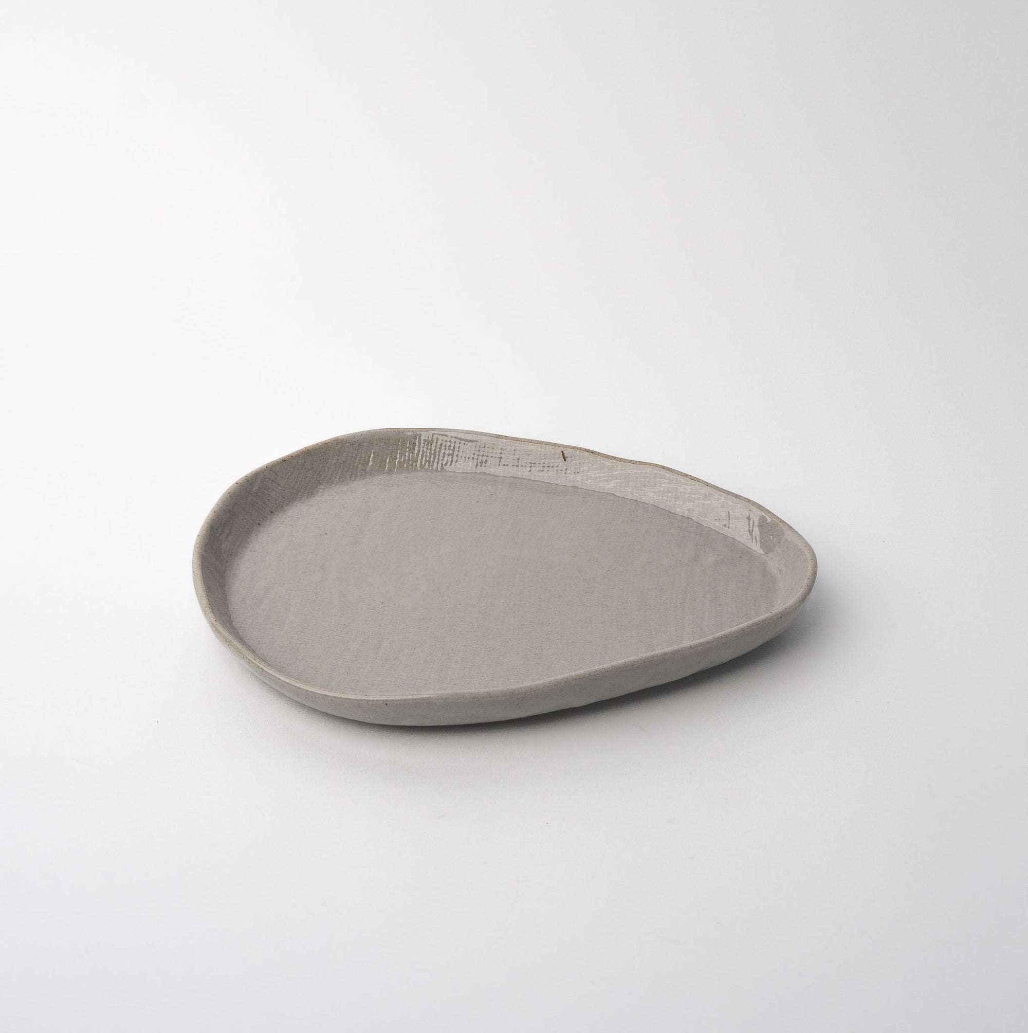 Saucer Arc Grey Glaze
