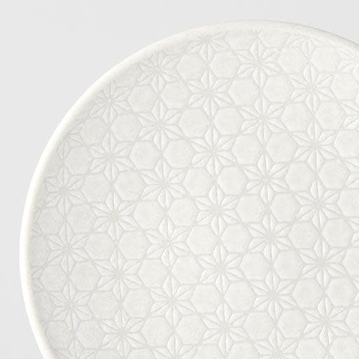 Side Plate 19.5cm White Star Glaze