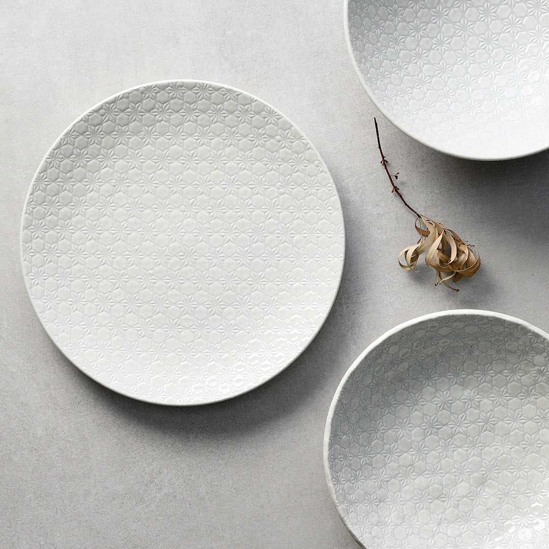 Saucer 13.5cm White Star Glaze