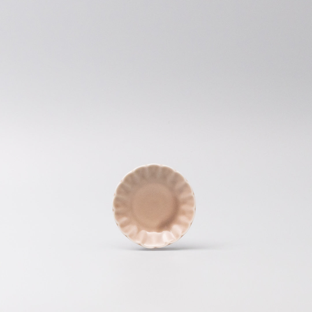 Sauce Dish 8cm Scallop Blush Gloss Glaze