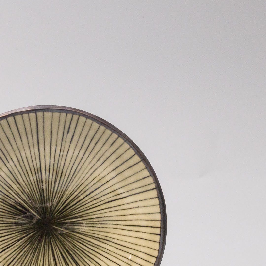 Saucer 13.5cm Green Converging Line Glaze