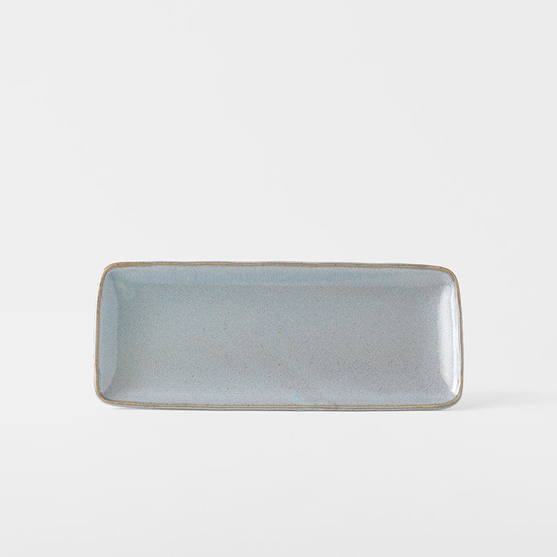 Sashimi Plate 29cm Steel Grey Glaze