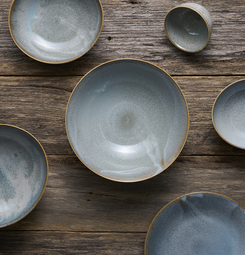 Sashimi Plate 29cm Steel Grey Glaze