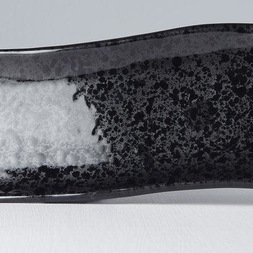 Sashimi Plate 33cm Gunmetal Glaze