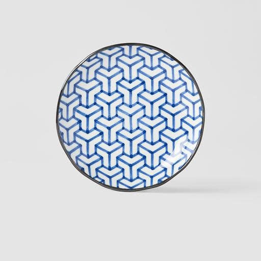 Tapas Plate 16.5cm Herringbone Design