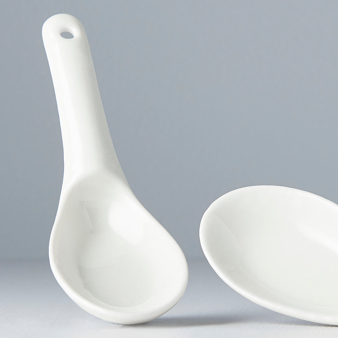 Spoon Small 15cm Kanso Soft White Glaze