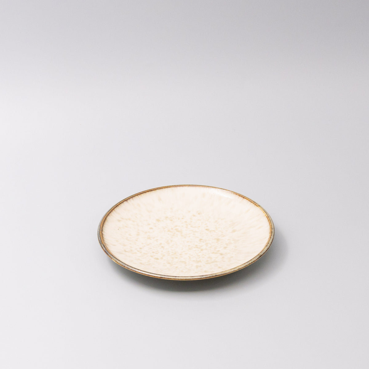 Tapas Plate 17cm Ivory Pearl Glaze