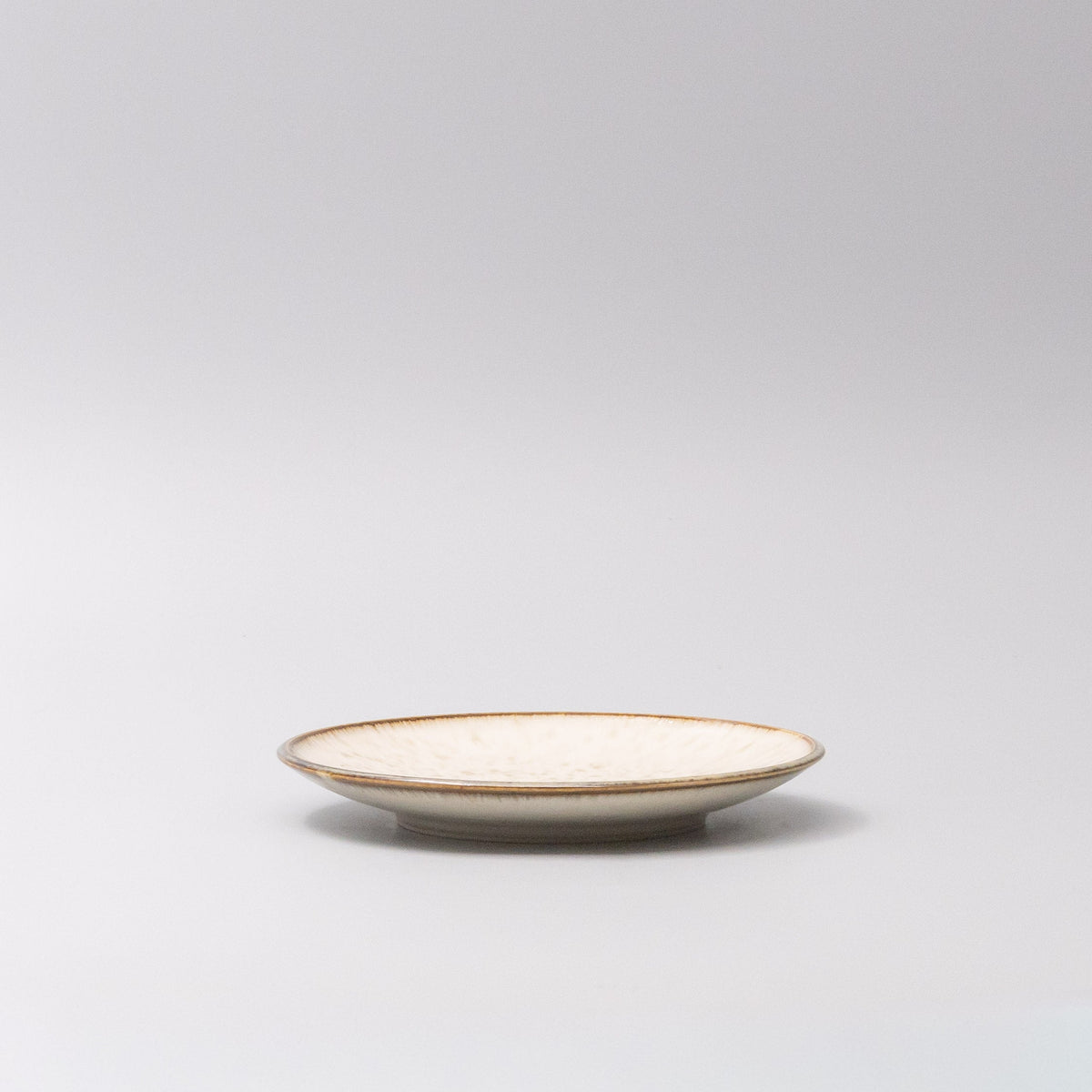 Tapas Plate 17cm Ivory Pearl Glaze