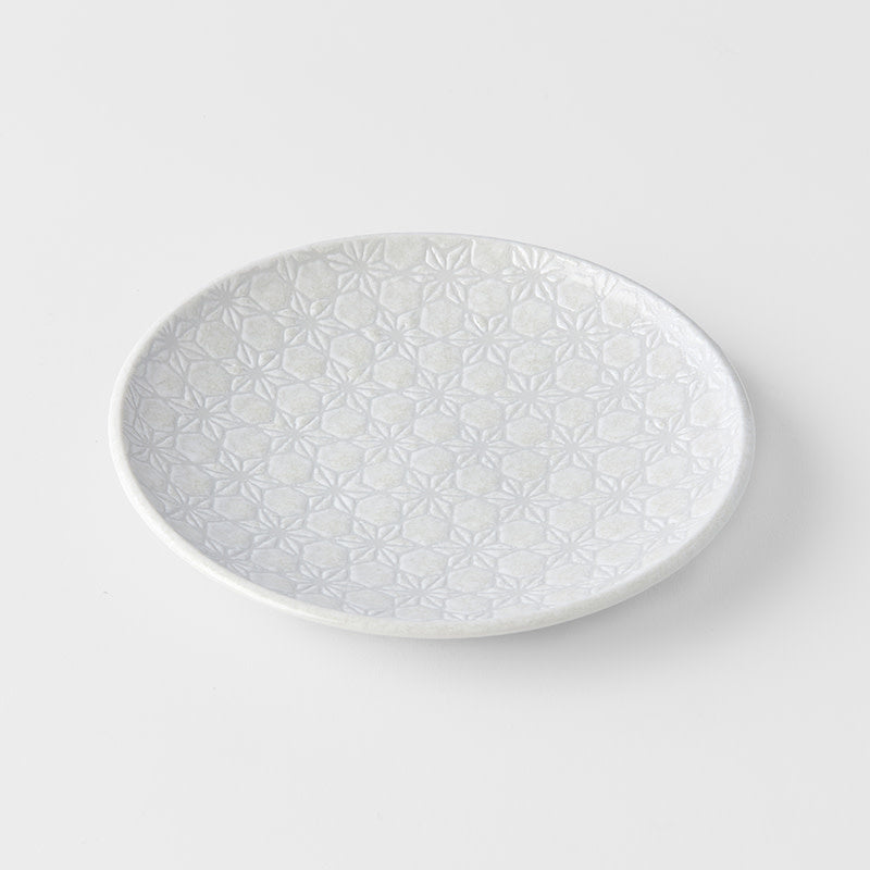 Tapas Plate 17cm White Star Glaze