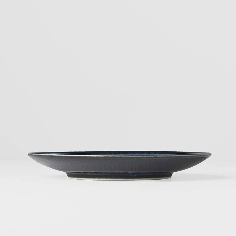 Tapas Plate 17cm Copper Swirl Glaze