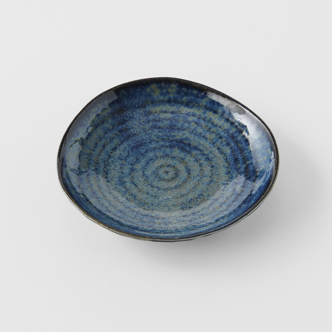 Saucer Organic Shape 13.5cm Kanso Indigo Blue Glaze