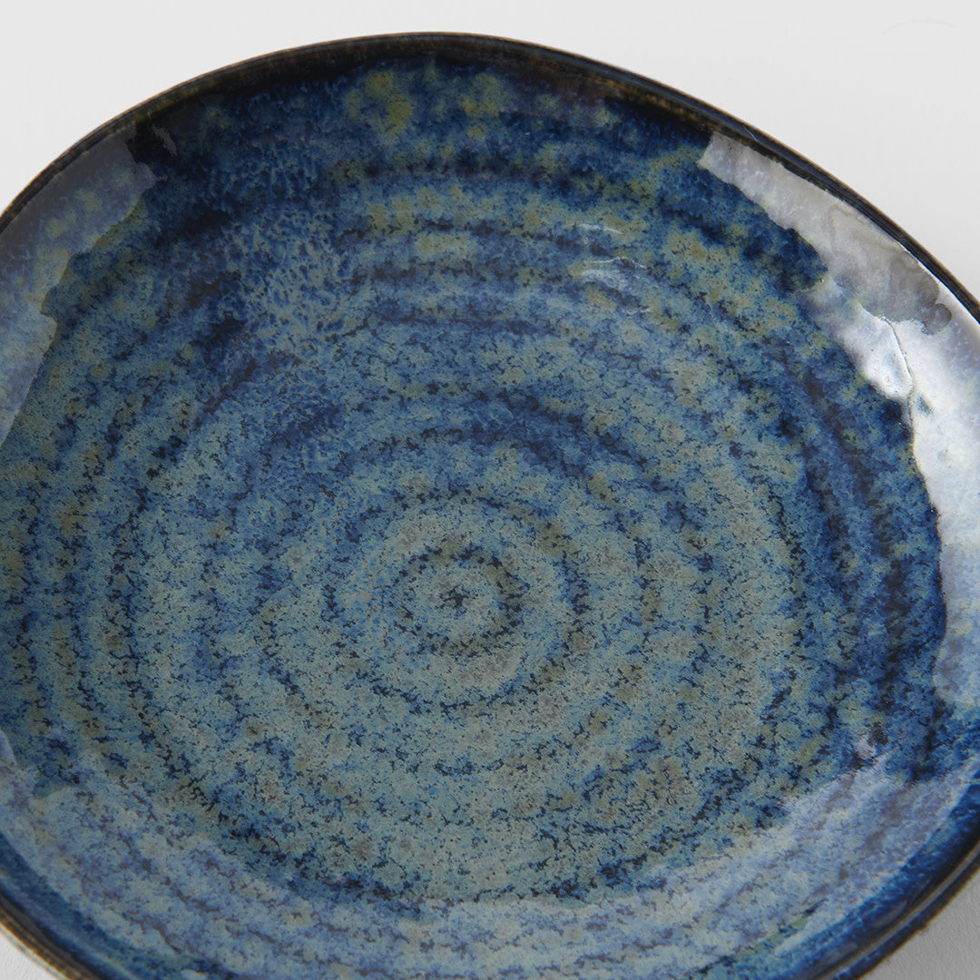 Saucer Organic Shape 13.5cm Kanso Indigo Blue Glaze
