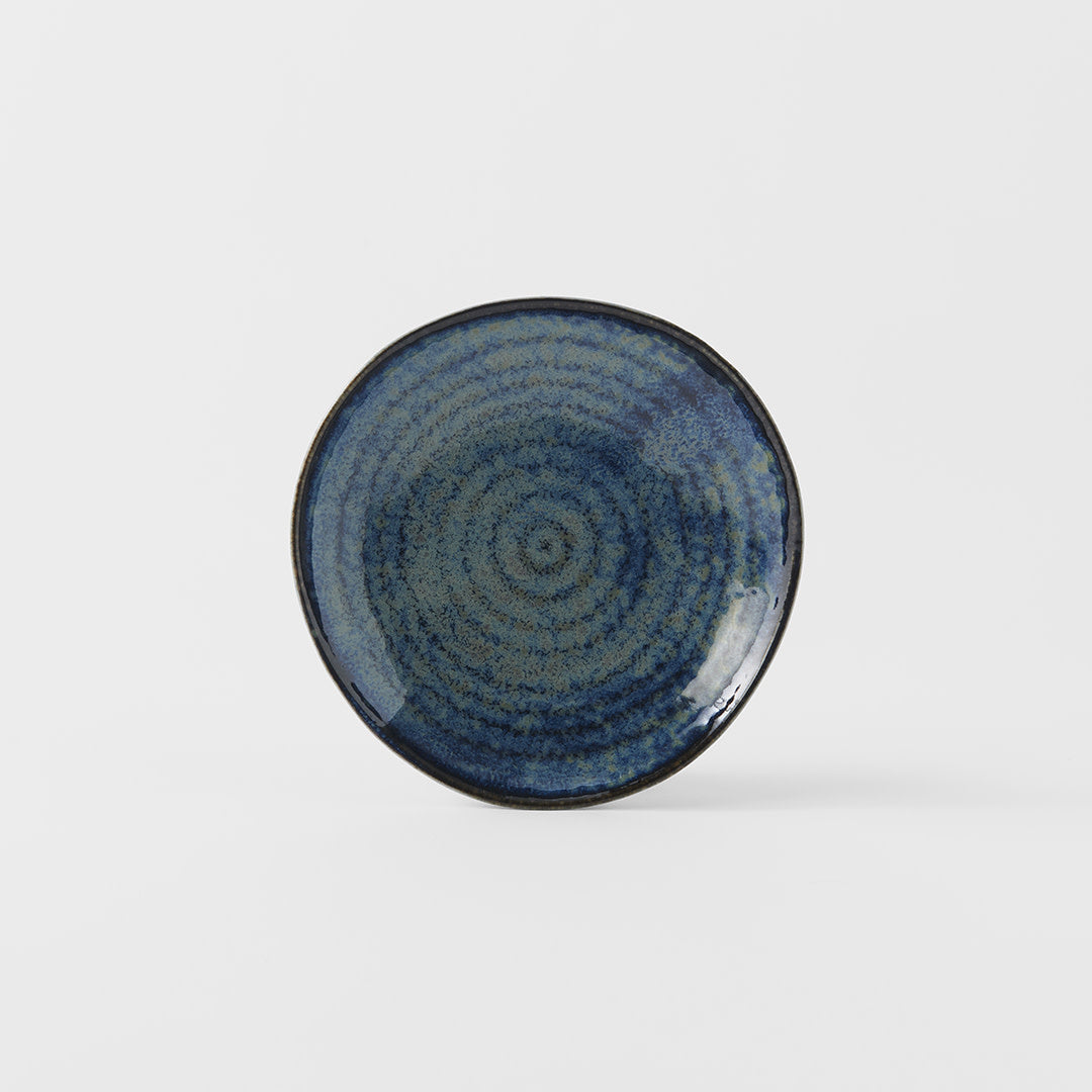 Saucer Organic Shape 13.5cm Kanso Indigo Blue Glaze