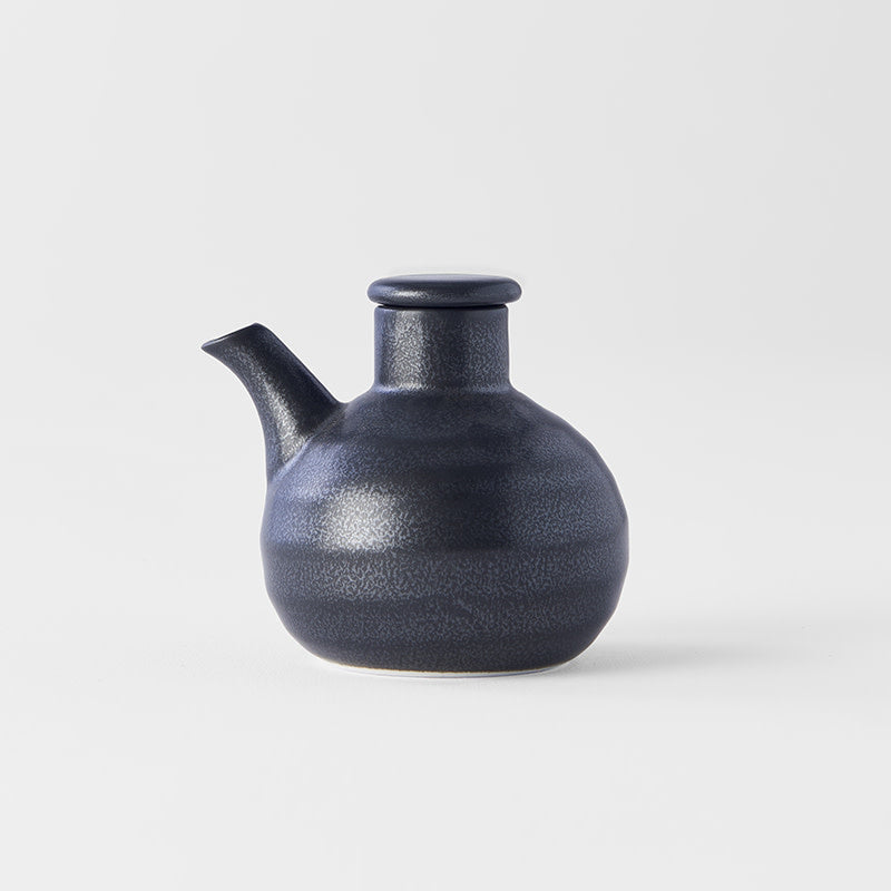 Soy Pot Minoyaki Porcelain 110ml Matte Black Glaze