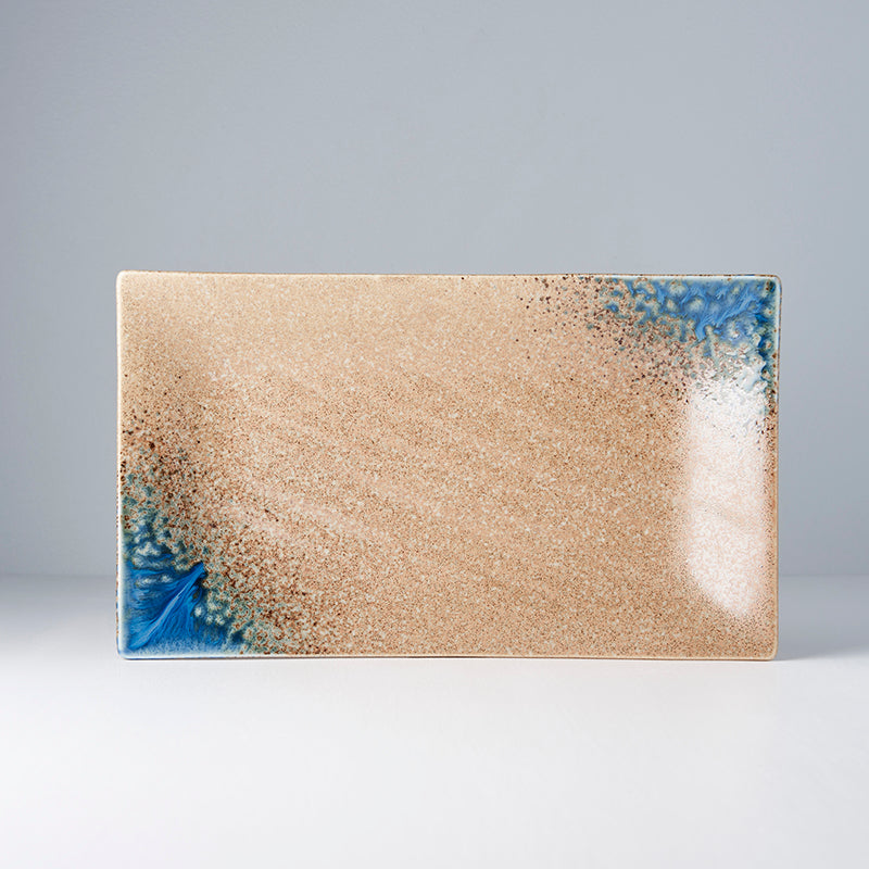 Platter Rectangular 33cm Earth & Sky Glaze