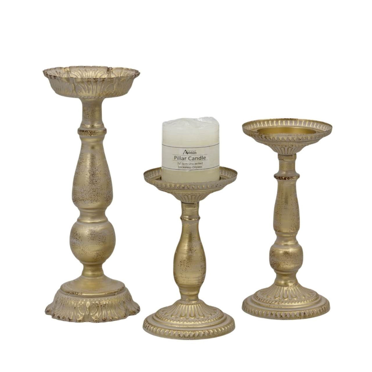 Pedestal Decorative Candle Holder 23cm