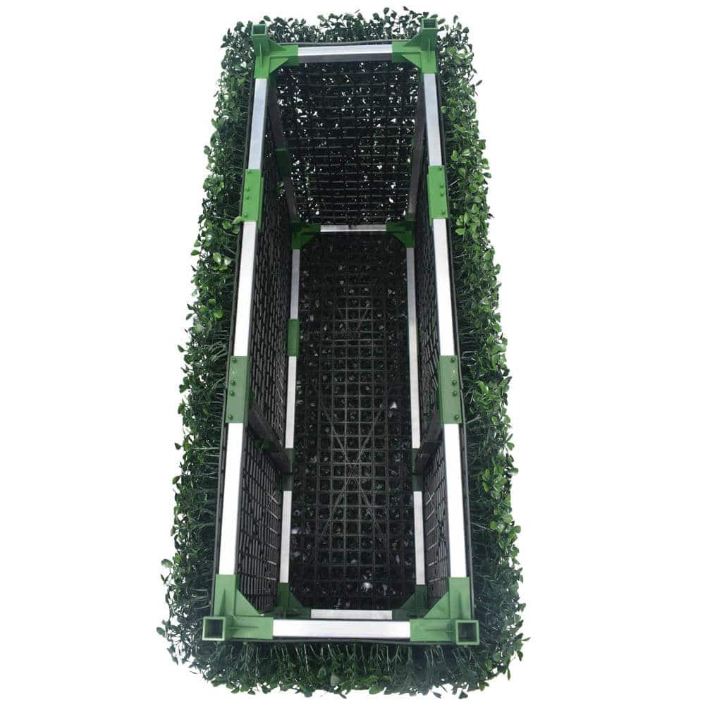 Portable Artificial Boxwood Hedge UV Resistant 75cm High 100cm Long