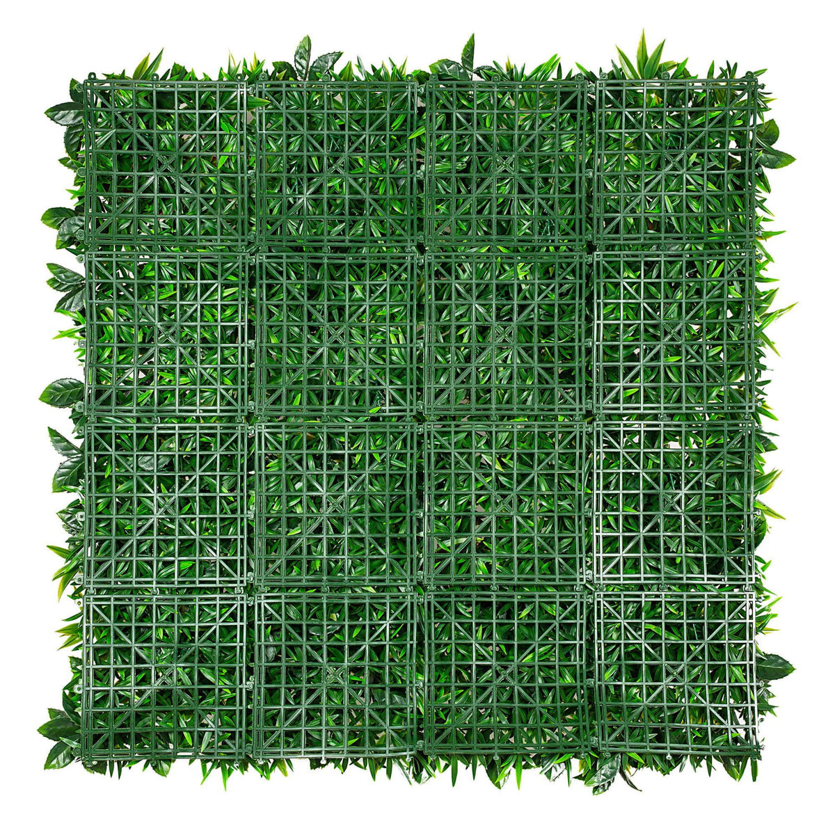 Luxury Snowy White Vertical Garden / Green Wall UV Resistant 100cm x 100cm