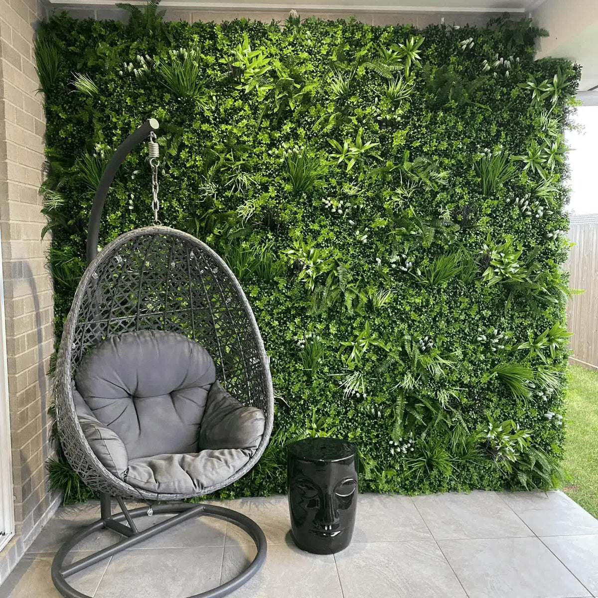 Dense Artificial Buxus Foliage 30cm UV Resistant
