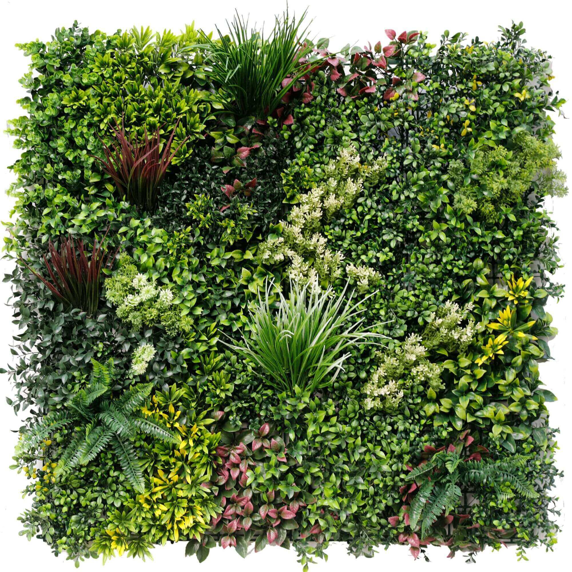 Luxury Evergreen Rainforest Recycled Vertical Garden Green Resistant 1m x 1m
