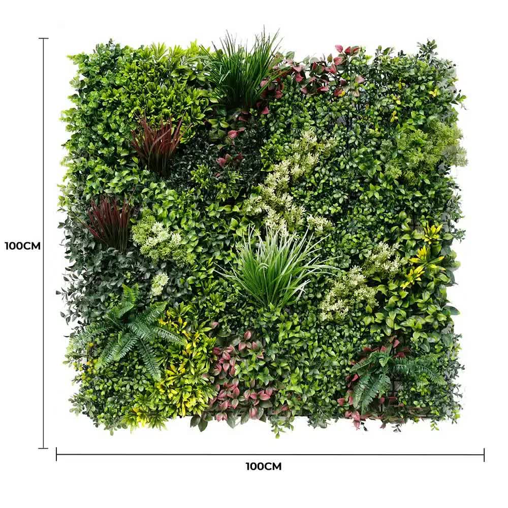 Luxury Evergreen Rainforest Recycled Vertical Garden Green Resistant 1m x 1m
