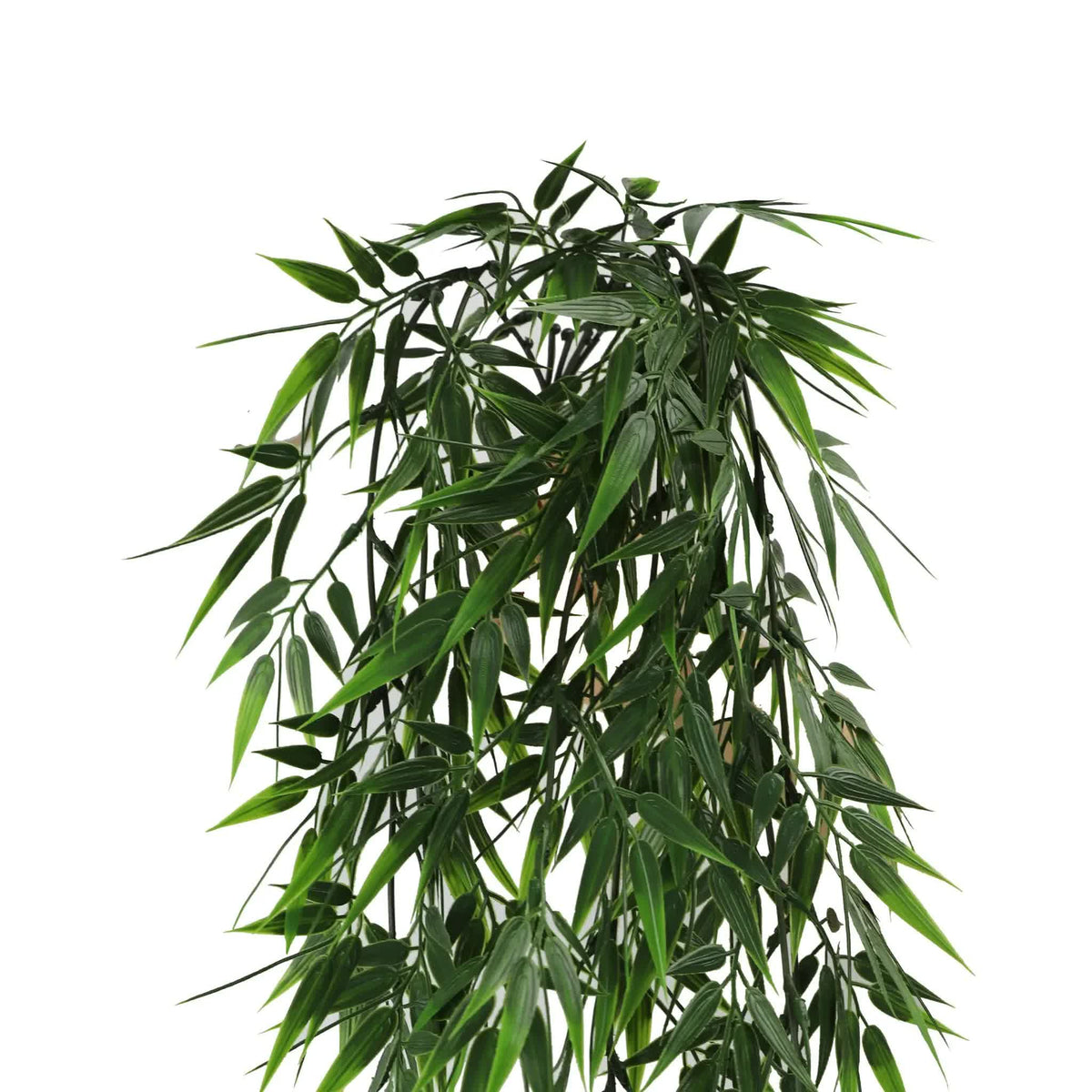 Artificial Hanging Dark Green Hanging Bamboo Leaf Garland Bush Rated 17cm x 76cm