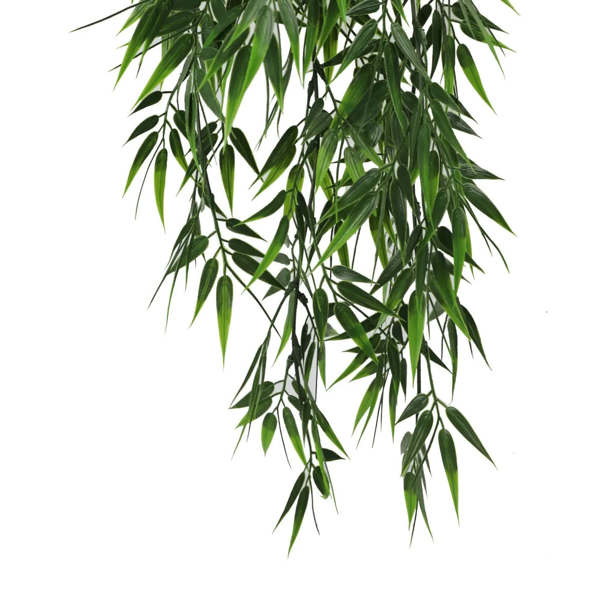 Artificial Hanging Dark Green Hanging Bamboo Leaf Garland Bush Rated 17cm x 76cm