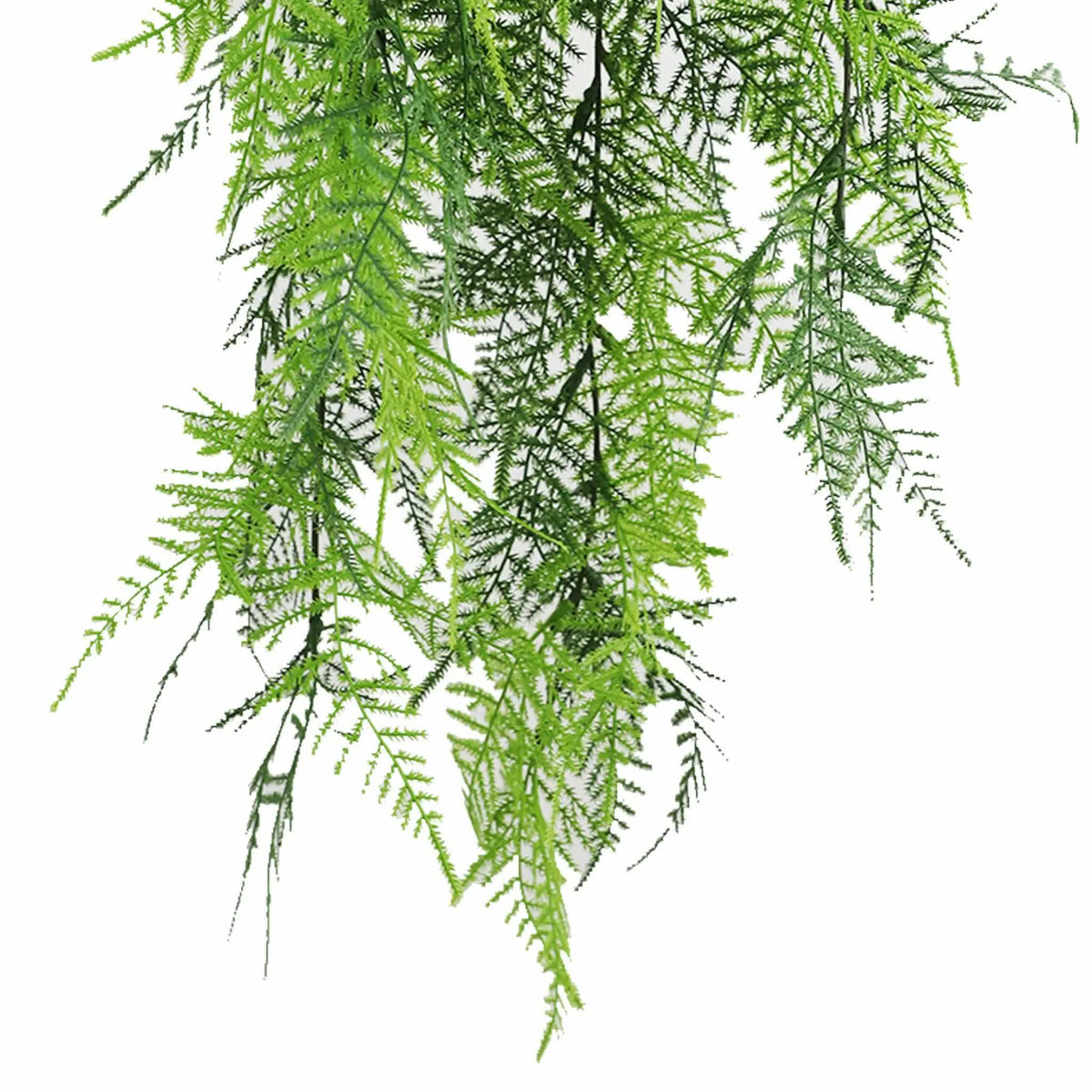 Artificial Hanging Lace Fern Vivid Green Garland Bush UV Rated 15cm x 76cm