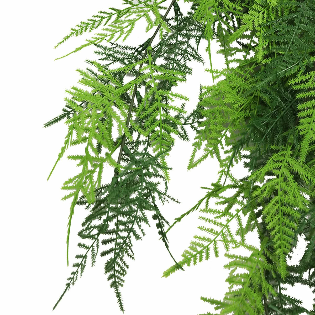 Artificial Hanging Lace Fern Vivid Green Garland Bush UV Rated 15cm x 76cm