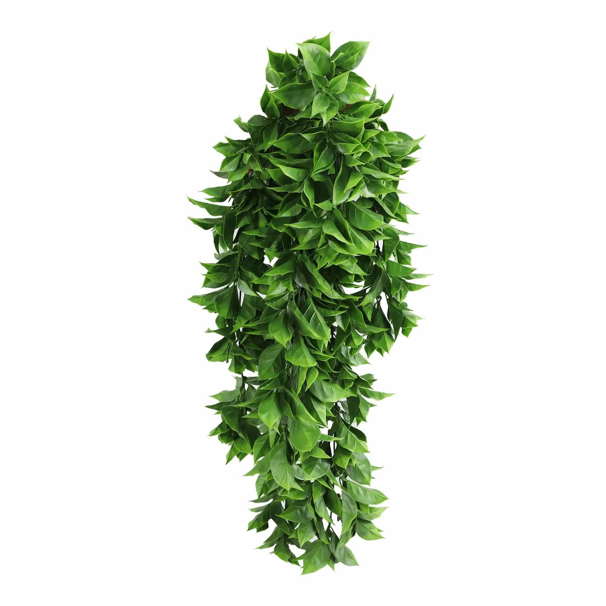 Artificial Dense Hanging Flowering Pothos Bush Vivid Green UV Rated 27cm x 72cm