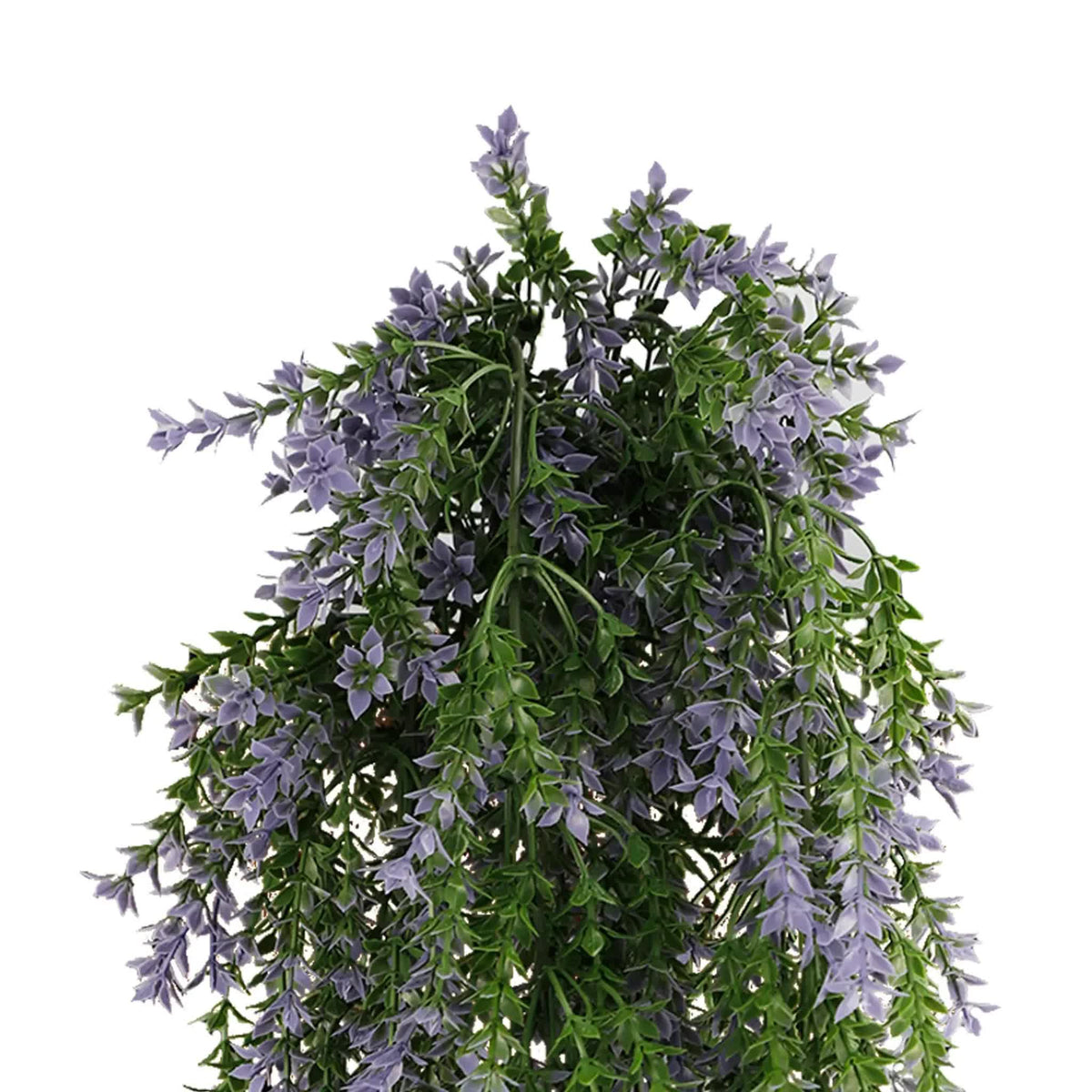 Artificial Hanging Purple & Green Willow Leaf Garland Bush UV Rated 20cm x 76cm