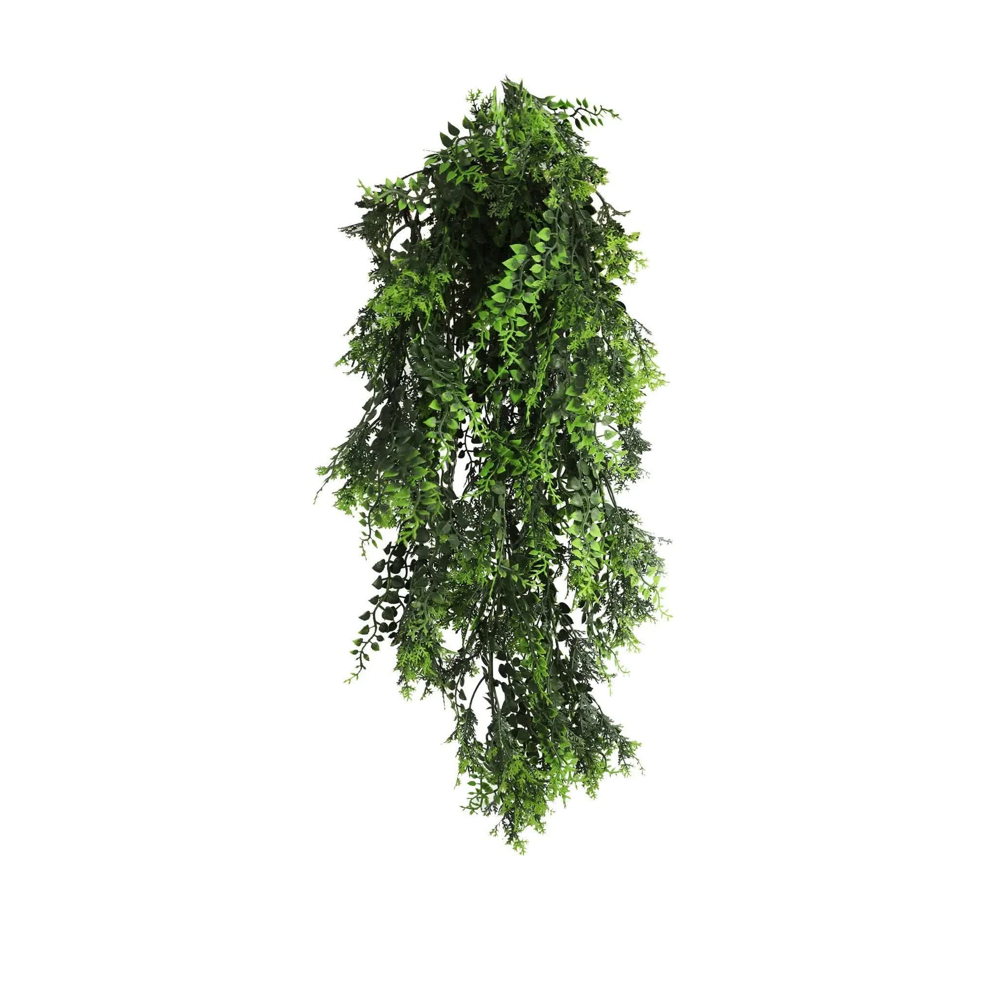 Artificial Hanging Mediterranean Fern Vine UV Resistant & Fire Rated 22cm x 76cm