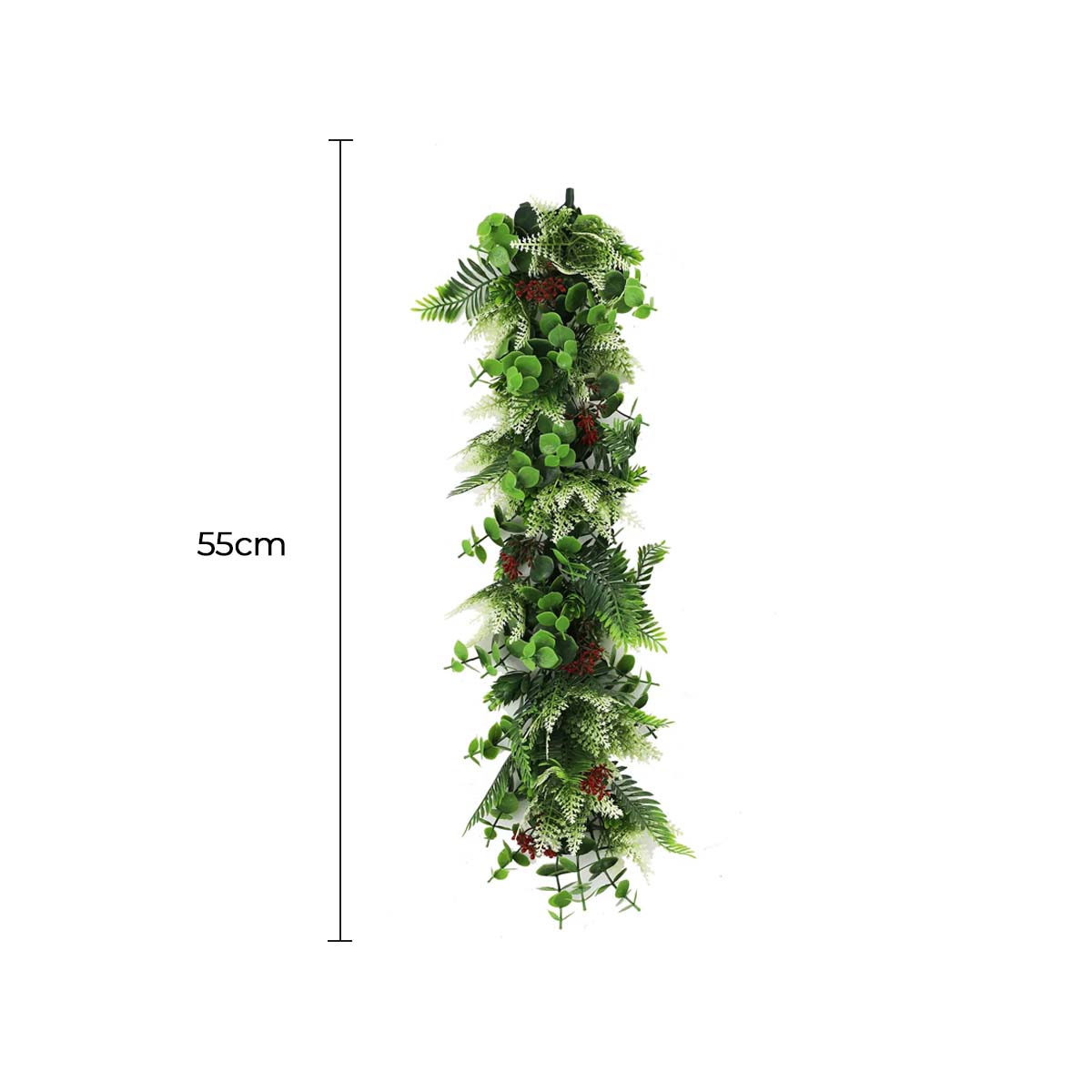 Artificial Extendable Hanging Christmas Garland UV Resistant 55cm