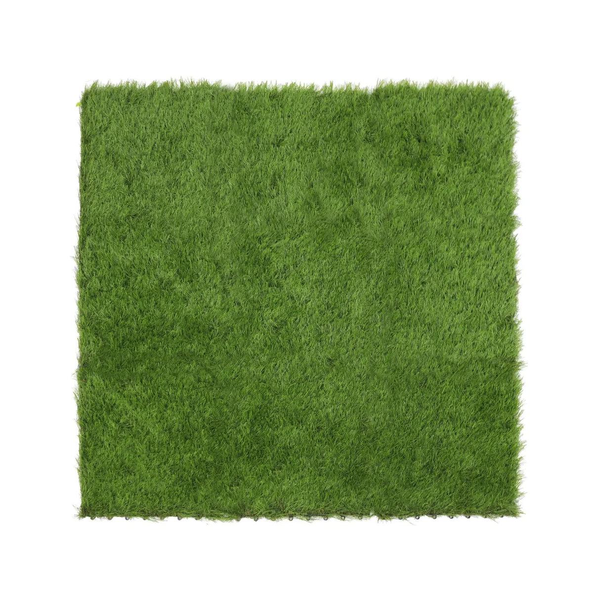9 Pieces of Interconnecting Artificial Grass Decking Tiles Resistant 30cm x 30cm
