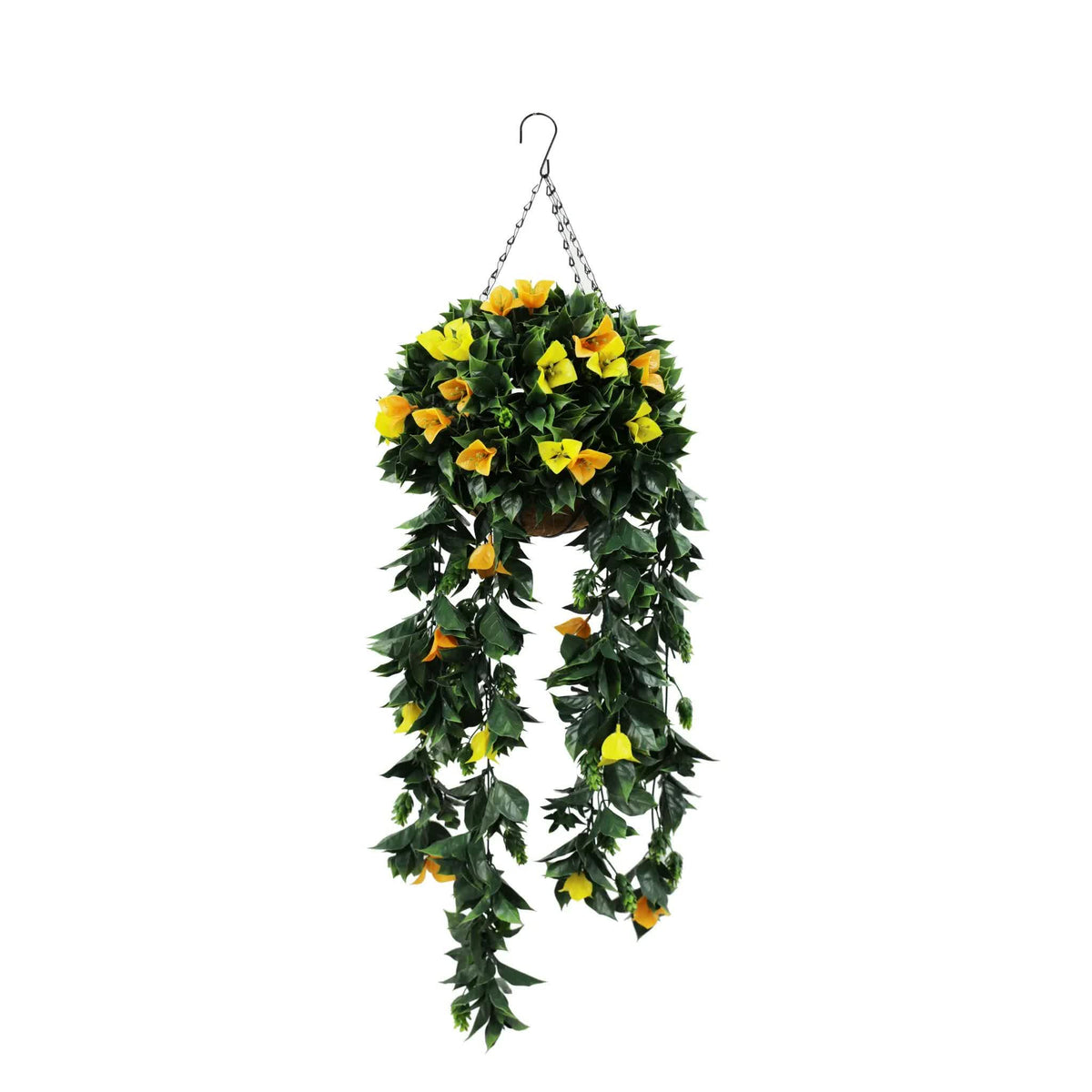 Artificial Hanging Basket Orange & Yellow 30cm 80cm Long UV Resistant