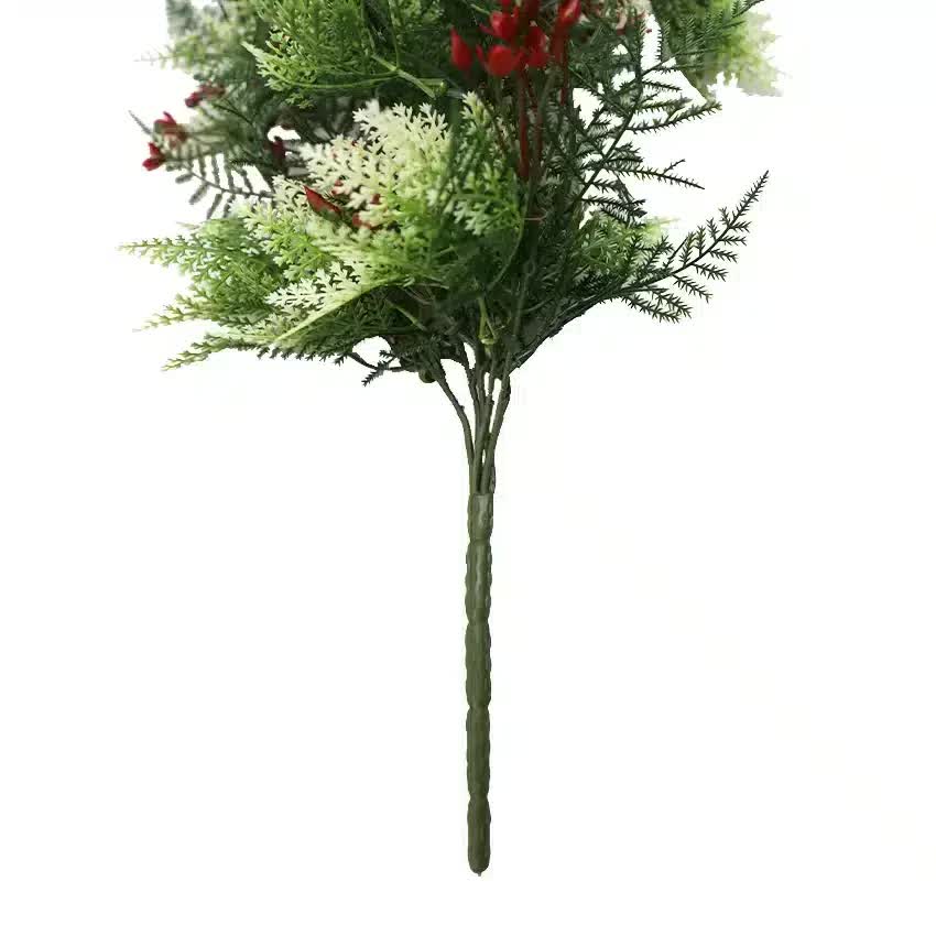 Artificial Hanging Christmas Myrtle and Flowering Holly UV Resistant 78cm