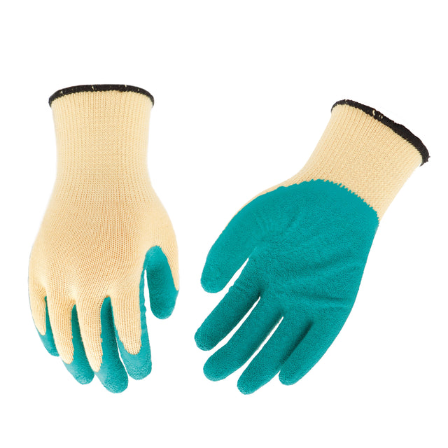 bulk 24 Polyester Shell w Latex Coat Garden Glove