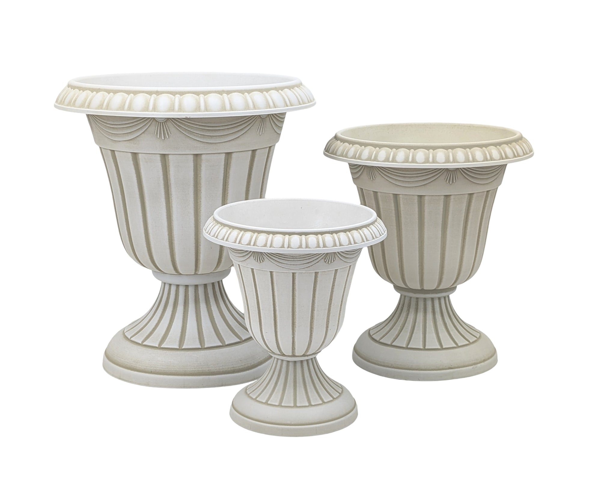 bulk 8 Fluted Urn Pot Medium Size 33x37cm