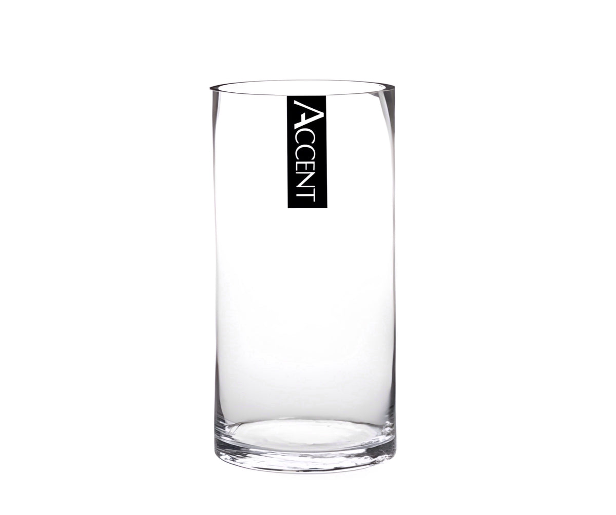 bulk 12 Glass Cylinder Vase 10x15cm