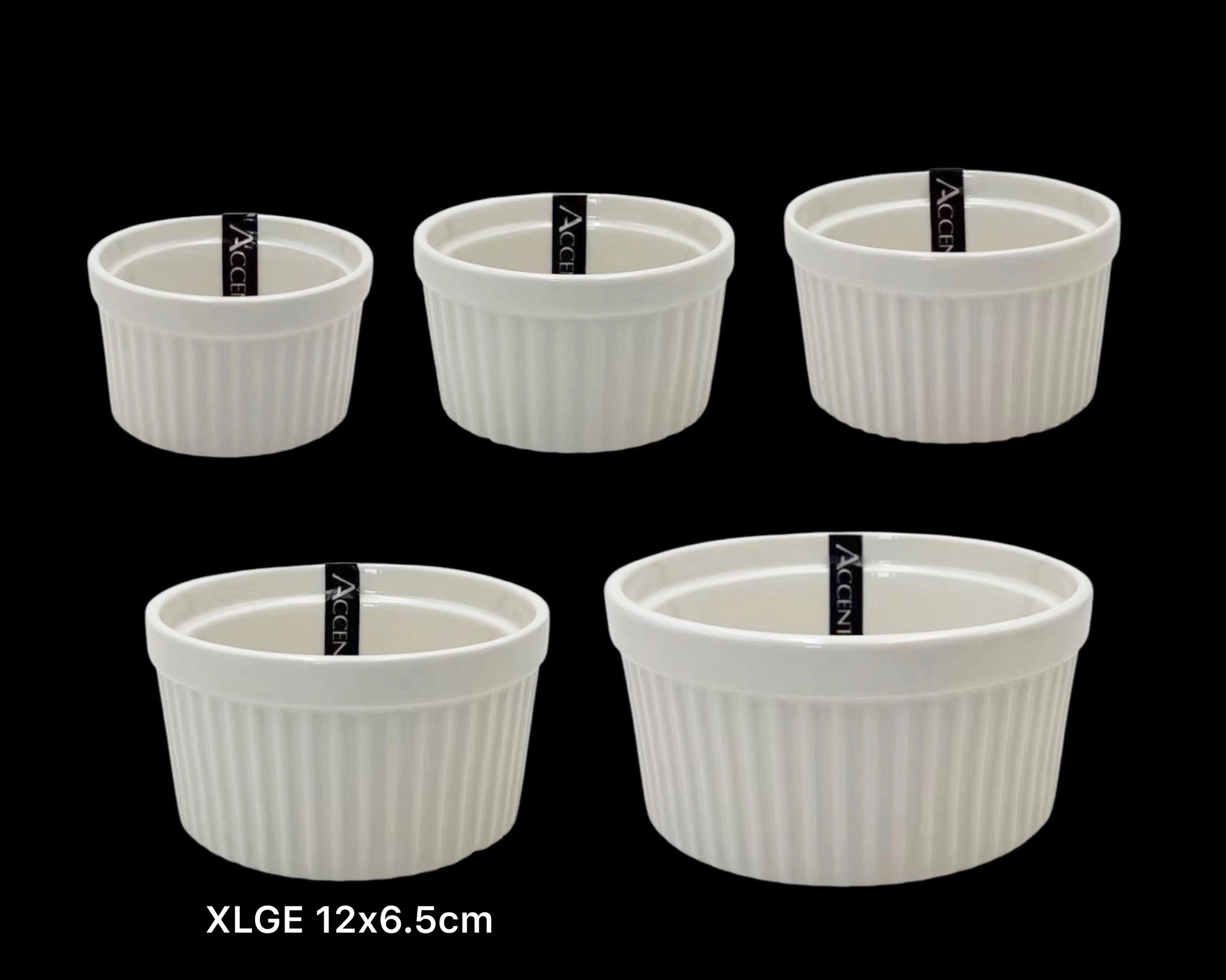 bulk 36 Xlarge New Bone China Ramekln 12x6cm