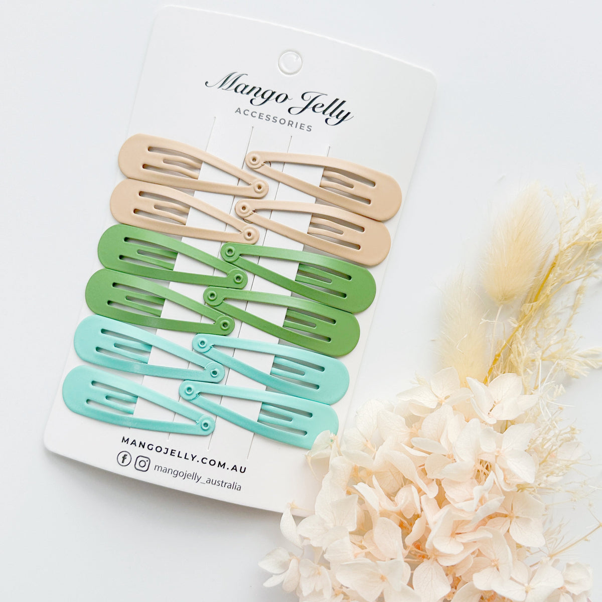 Essential Snap Hair clips - Fresh - 6 Pieces