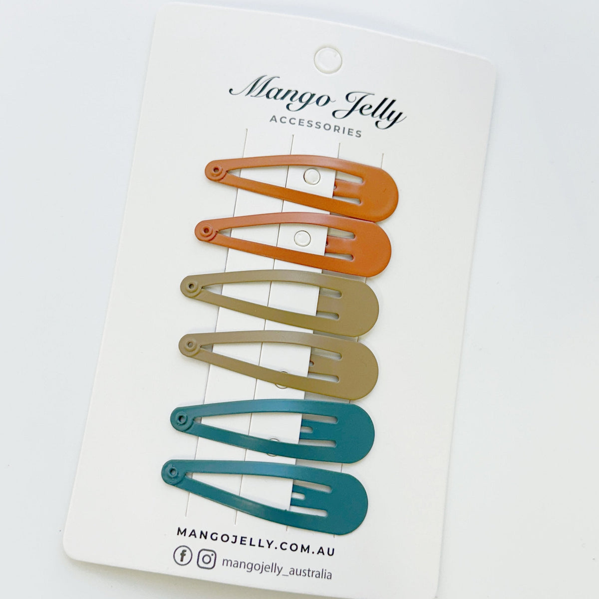 Essential Snap Hair clips - Natural - 6 Pieces