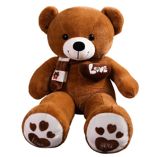 NNECN Huge 100cm Brown Giant Teddy Bear Toys Stuffed Bear Hold Pillow Doll