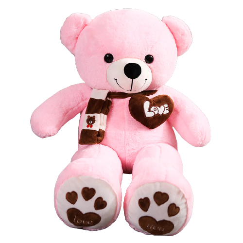 NNECN Huge 100cm Giant Pink Teddy Bear Soft Plush Cotton Bear Toy Doll Stuffed
