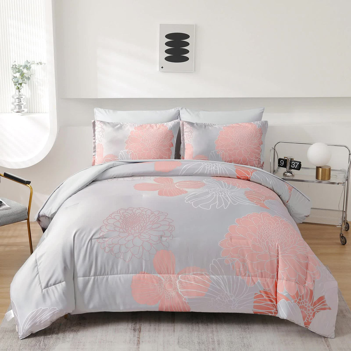Zen Retreat Quilted Comforter Bundle – 3‑Piece Serenity Style