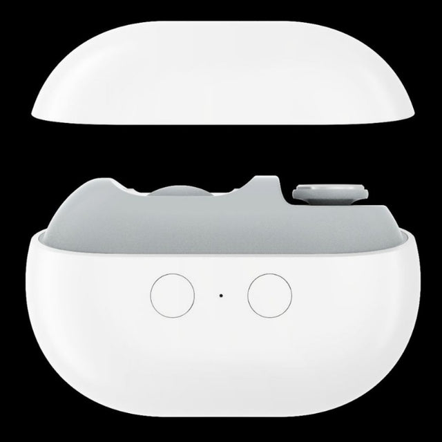 White Multi-Function Electric Nail File - Built-in Storage Space, LED Light, Quiet Operation
