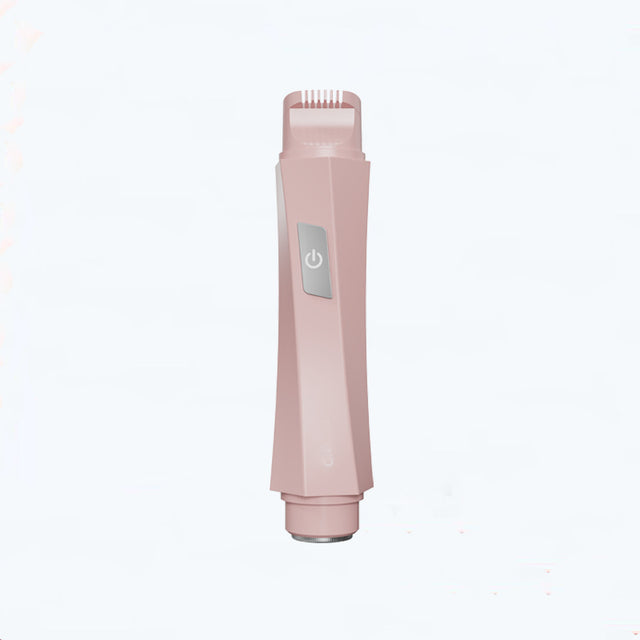 2-in-1 Women's Electric Body Shaver & Facial Trimmer - IPX7 Waterproof, Dual Head with Ceramic Blades, USB Rechargeable(Pink)