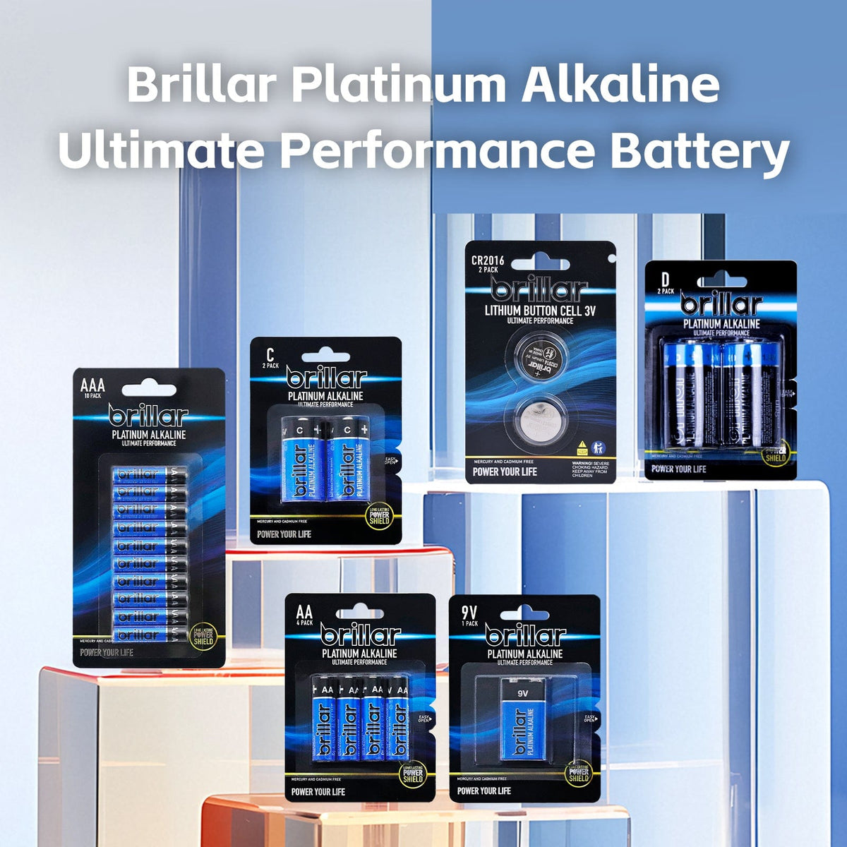 48 Pcs Brillar AA Platinum Alkaline Batteries