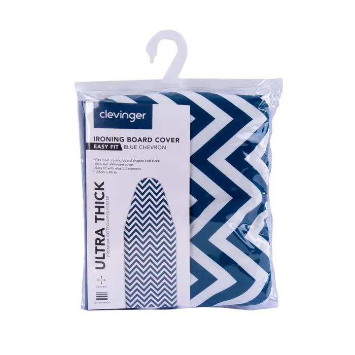 Ironing Board Cover 435x 115cm Blue Chervon